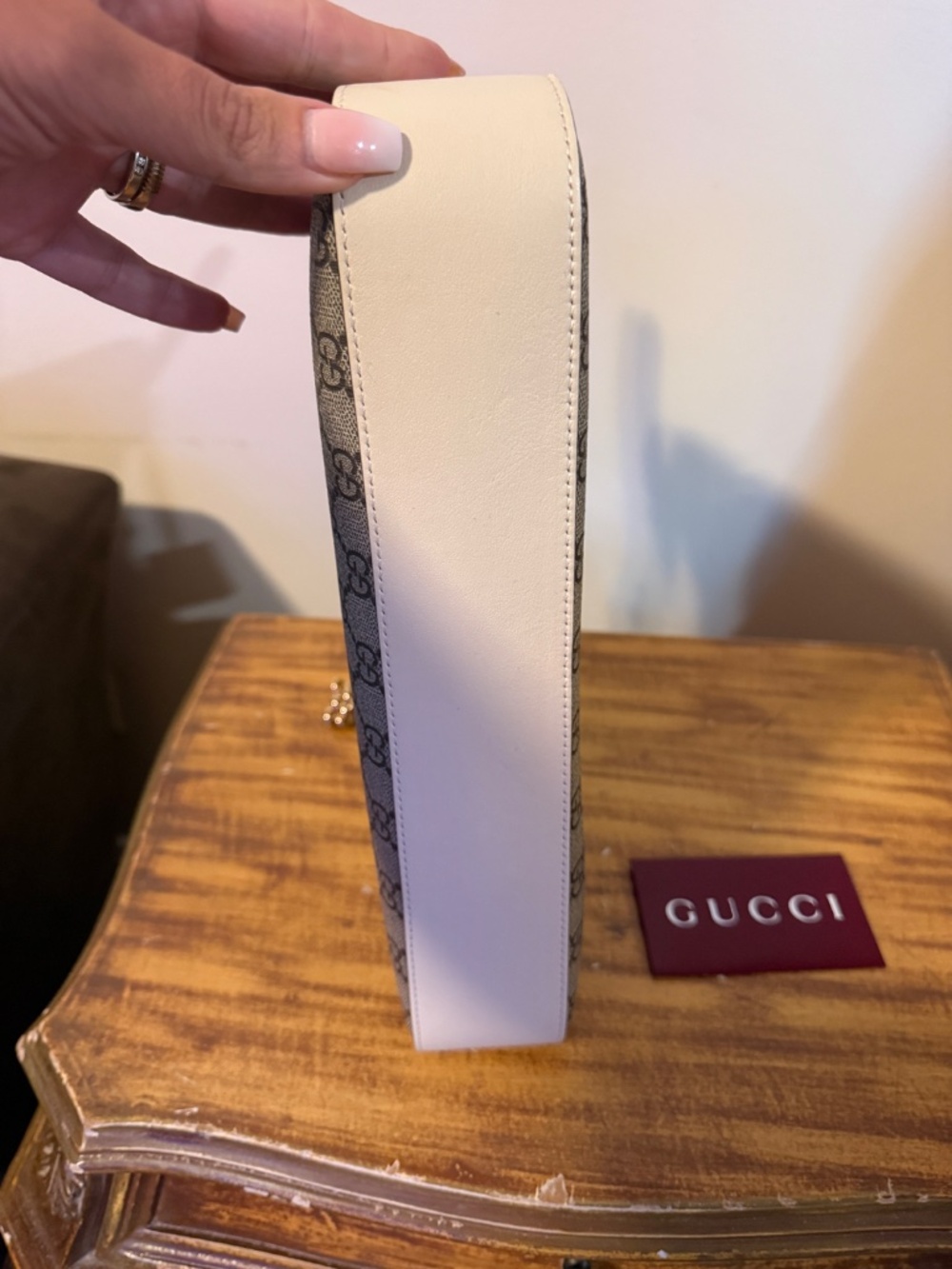 Gucci Supreme Padlock Canvas Shoulder Bag - Picture 9 of 12
